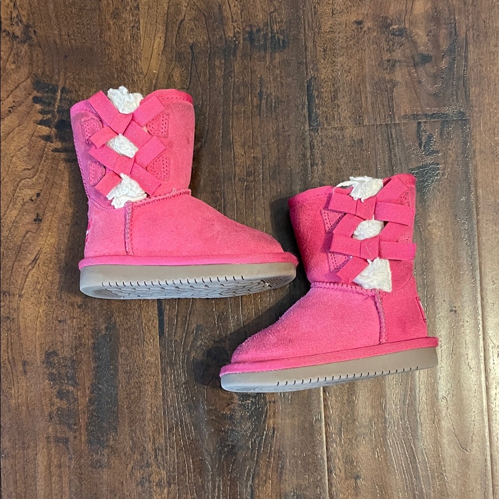 Koolaburra by Ugg Pink Toddler Boots with Bows